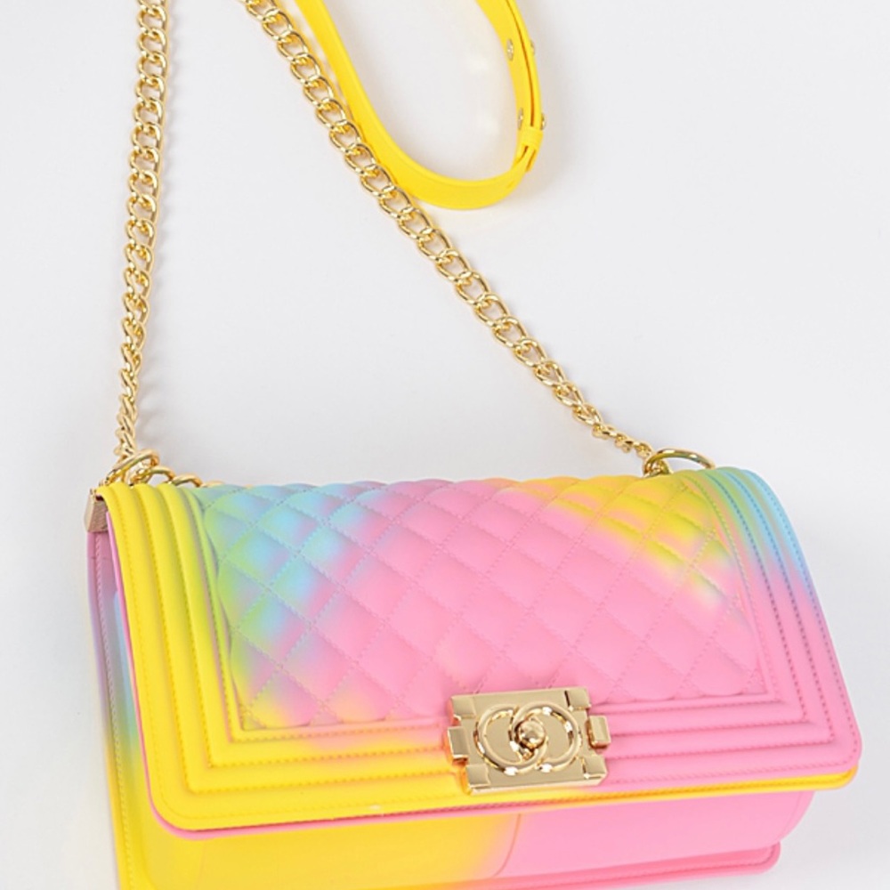 Multicolored Crossbody Jelly Purse - Picture 3 of 5